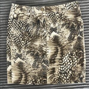 Apriori Elegant Snake Print Pencil Skirt